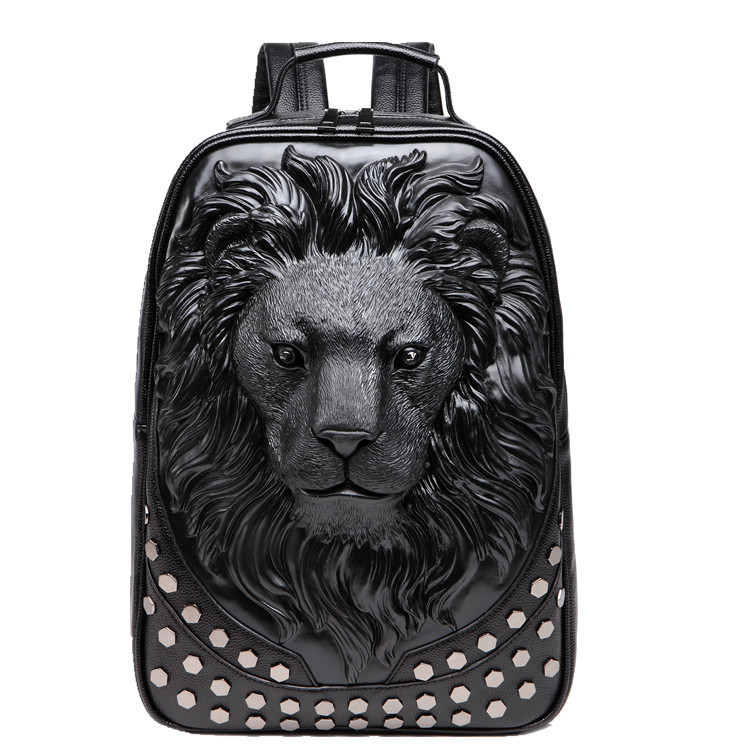 3D Embossed Lion Head Studded  - 3D Printing Link review and price