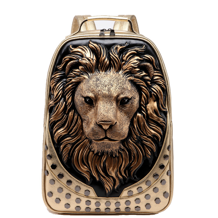 3D Embossed Lion Head Studded  - 3D Printing Link review and price