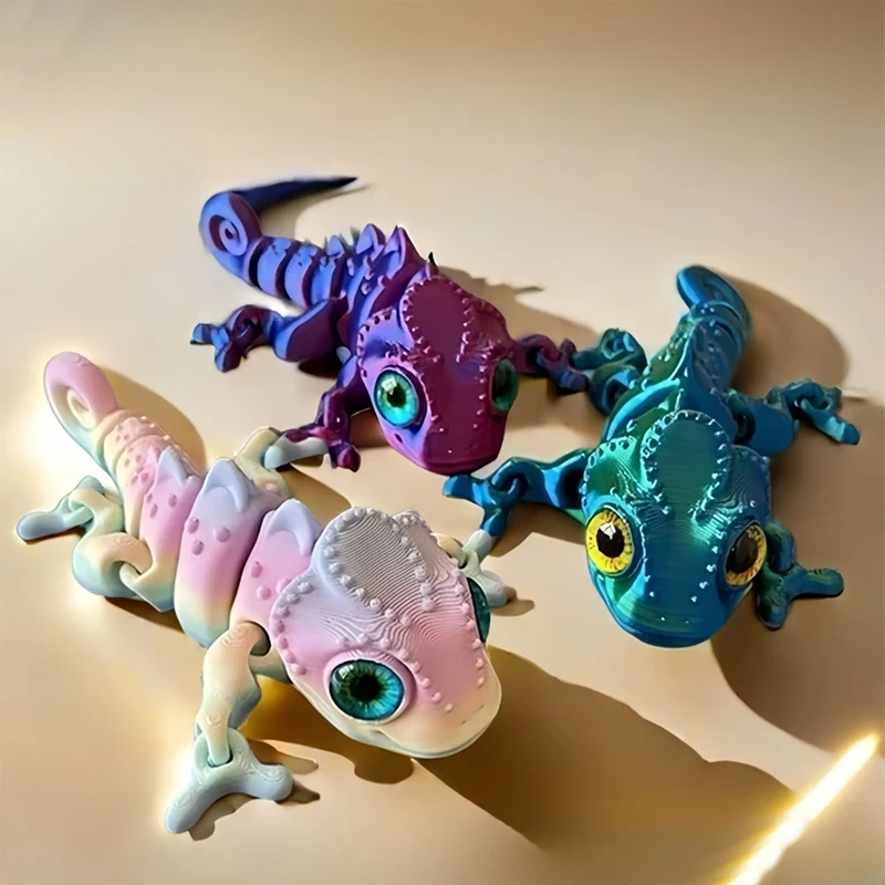 New 3D Printing Chameleon Figu - 3D Printing Lizard review and price