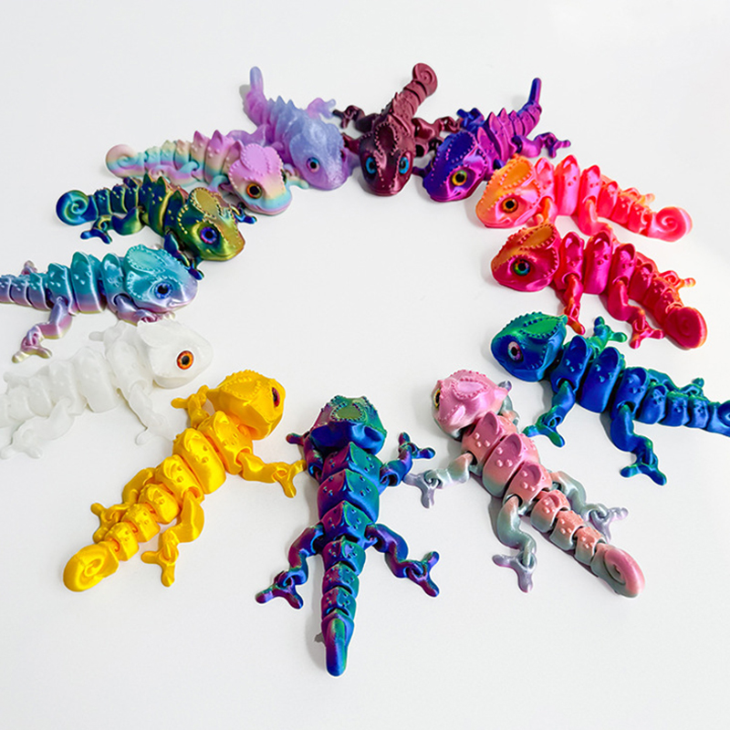 New 3D Printing Chameleon Figu - 3D Printing Lizard review and price