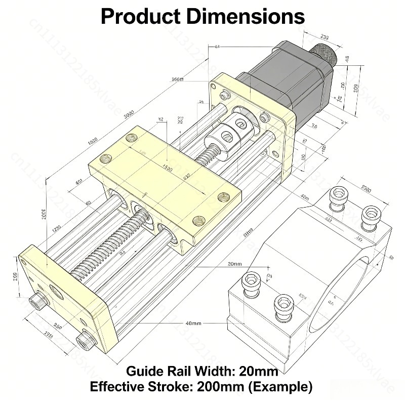 CNC3018 Z-Axis Slide Table 8MM - Lead Screw Stepper review and price