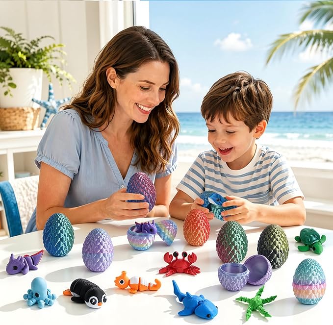 24pcs 3D Printed Surprise Egg  - 3D Printing Egg review and price