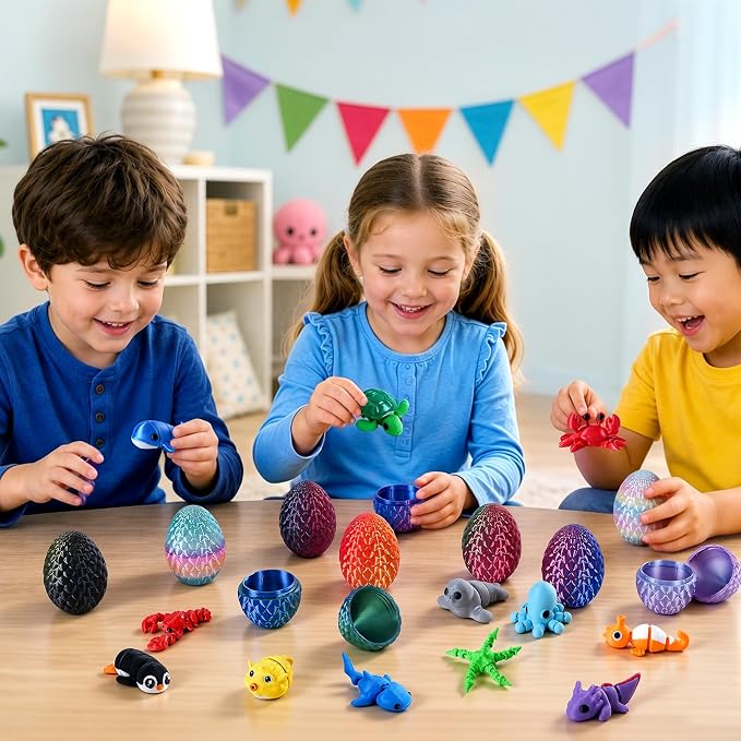 24pcs 3D Printed Surprise Egg  - 3D Printing Egg review and price